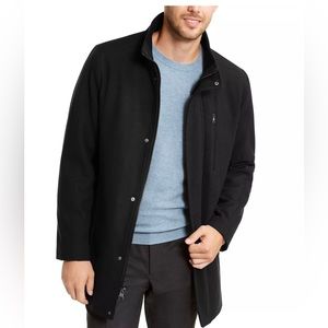 NWT Calvin Klein Men’s Wool Peacoat Black Medium